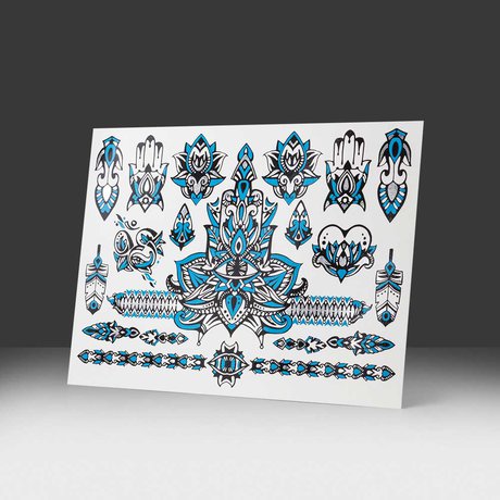silver tattoo star talisman