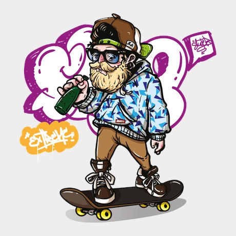 переводная татуировка skate me, bro