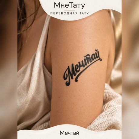 переводная татуировка tetování s citátem „sni“