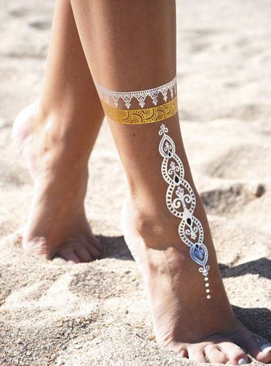gold flash tattoos, gold temporary tattoos, flash tattoos