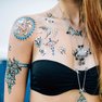 gold tattoo set "milky way"