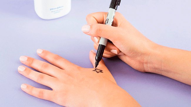 temporary tattoo, transfer tattoo, how to make temporary tattoos with eyeliner pencil, home transfer tattoos
