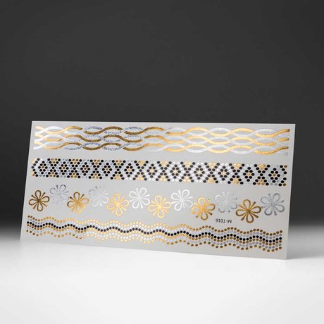metallic tattoos