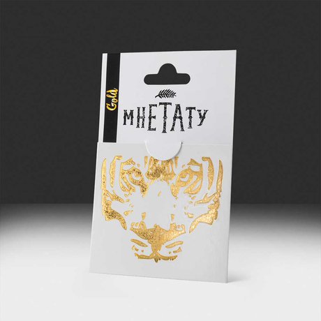 gold temporary tattoo