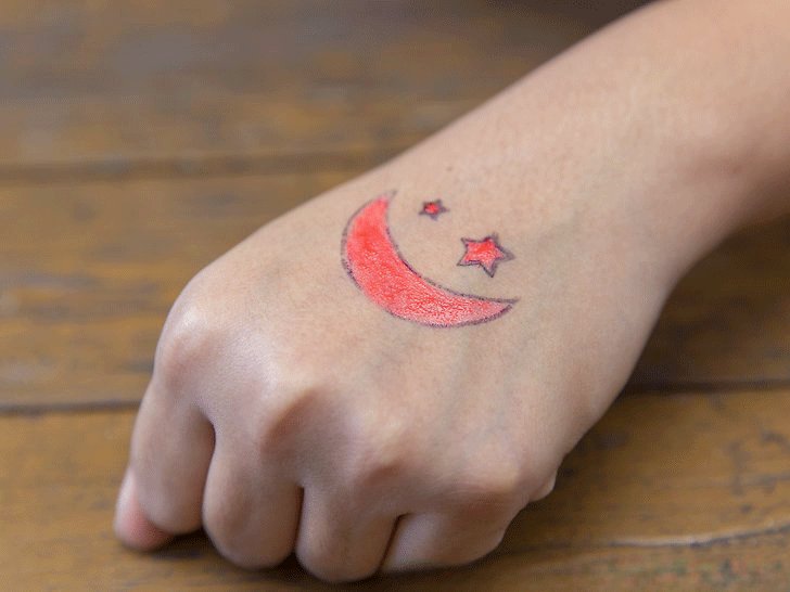 temporary tattoo, transfer tattoo, how to make temporary tattoo with nail polish