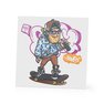 переводная татуировка skate me, bro