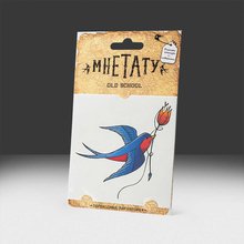 Тату наклейка на тело "Ласточка"