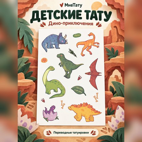 переводная татуировка затерянный мир