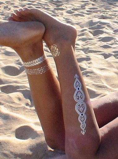 gold flash tattoos, gold temporary tattoos, flash tattoos