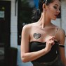 переводная татуировка tatoveringscitat »kærlighed«