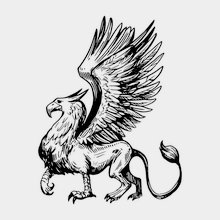 Переводная татуировка Королевский грифон