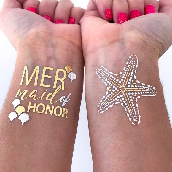 gold flash tattoos, gold temporary tattoos, flash tattoos