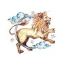 переводная татуировка astrologický lev
