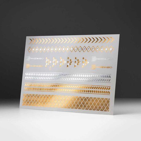 golden tattoo, temporary tattoo, flash tattoo