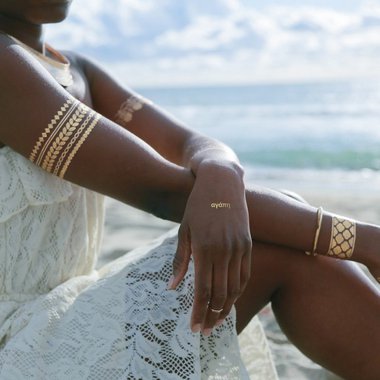 gold flash tattoos, gold temporary tattoos, flash tattoos