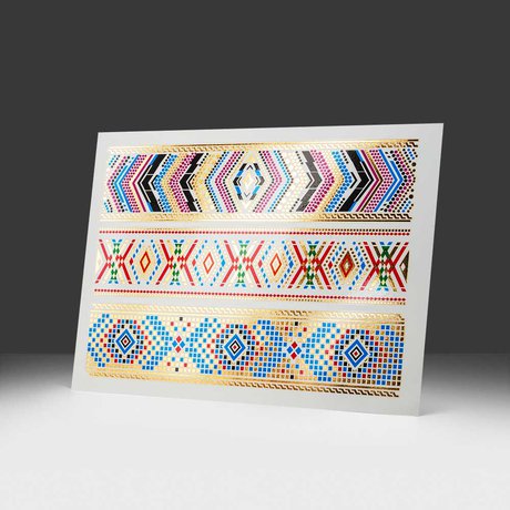 переводная татуировка colorful beads