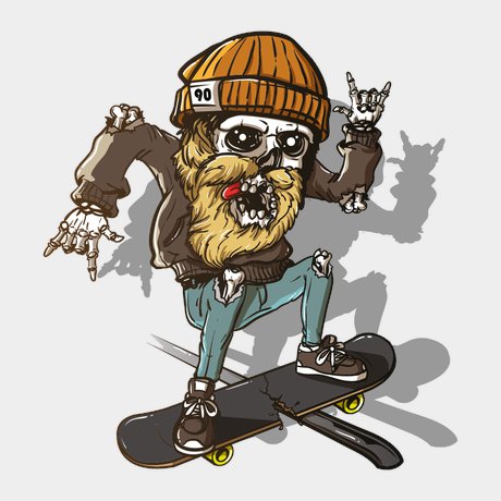 переводная татуировка hipster con barba