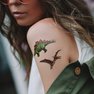 klebetattoo dino-stamme